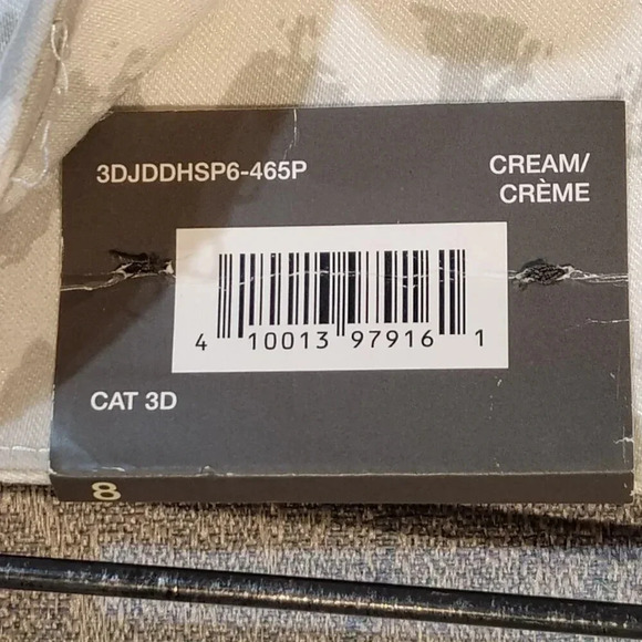 Denver  Hayes "Janet" Stretch Capri Pants Cream and Gray NWOT in Size 8 - Picture 6 of 12